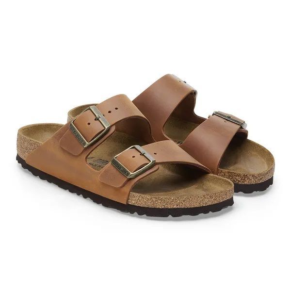 Birkenstock Arizona Natural Leather Oiled Narrow Fit Cognac  (1028401) - MerkenOutlet
