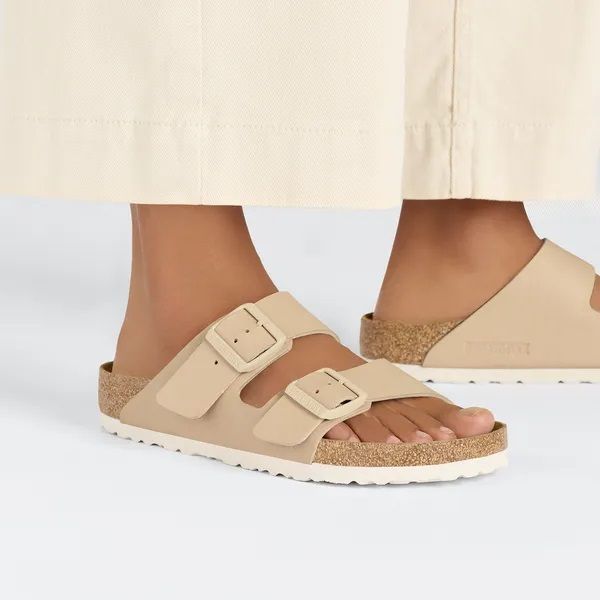 Birkenstock Arizona Birko-Flor New Beige  (1027723) - MerkenOutlet