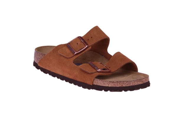Birkenstock Arizona Suède Zachtvoetbed Cognac  (1009527) - MerkenOutlet