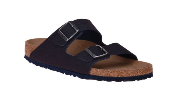 Birkenstock Arizona Narrow MF Desert Dust Indigo Blue Vegan  (BI1023150) - MerkenOutlet