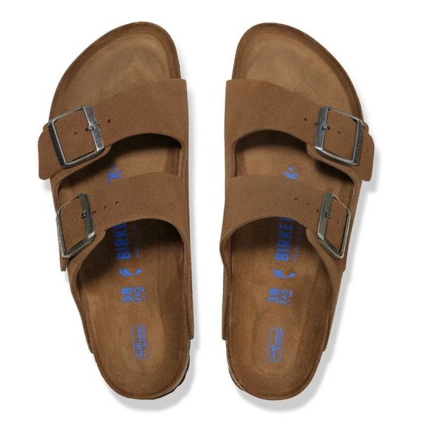 Birkenstock Arizona Soft Footbed Suede Leather Deark Tea  (1030865) - MerkenOutlet