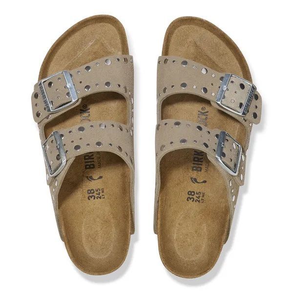 Birkenstock Arizona Rivet Suede Leather Taupe  (1029390) - MerkenOutlet