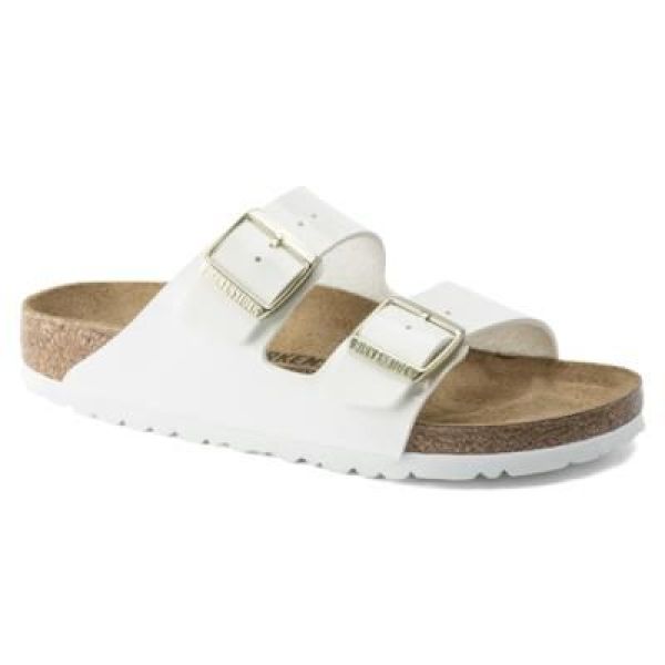 Birkenstock Arizona Birko-Flor Patent White  (1005294) - MerkenOutlet