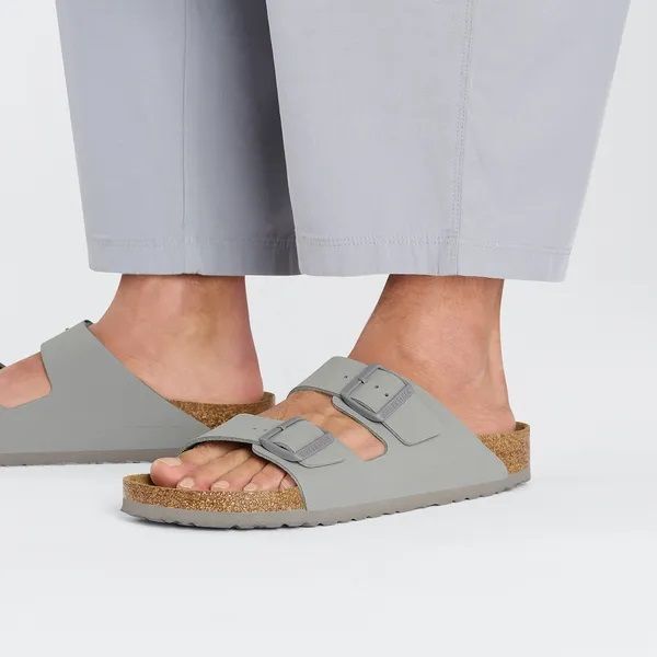 Birkenstock Arizona Birko-Flor Narrow Fit Stone Coin  (1027696) - MerkenOutlet