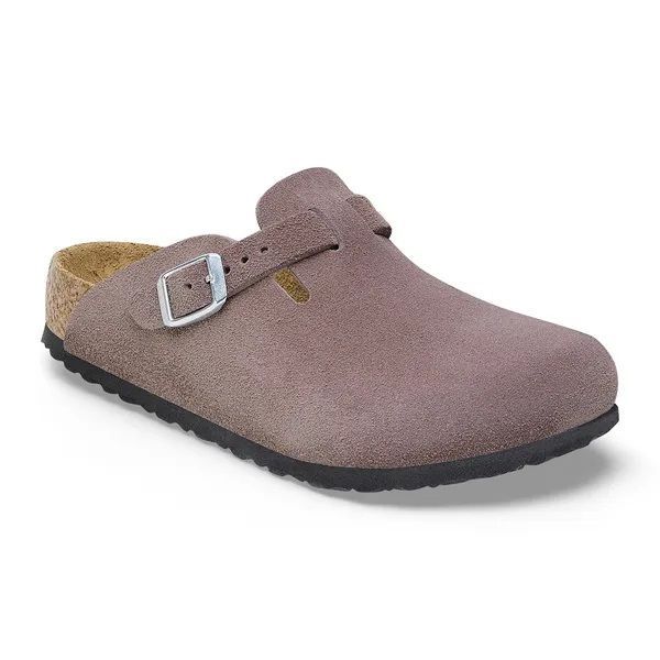 Birkenstock Boston Kids Suede Leather Faded Purple  (1027894) - MerkenOutlet