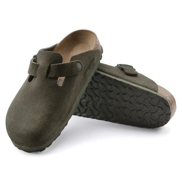 Birkenstock Boston Regular Suede Leather Thyme  (1024714) - MerkenOutlet