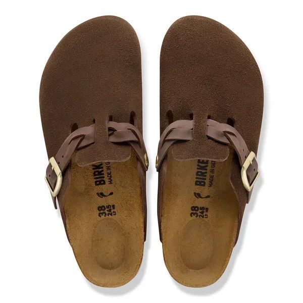Birkenstock Boston Braided Suede Carafe  (1031716) - MerkenOutlet