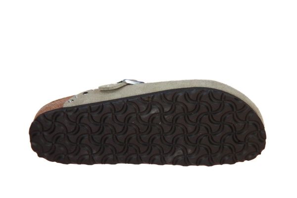 Birkenstock Boston Rivet Suede Leather Taupe  (1030418) - MerkenOutlet