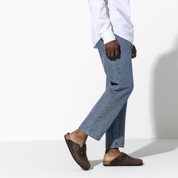 Birkenstock Boston Narrow Oiled Leather Habana  (860133) - MerkenOutlet