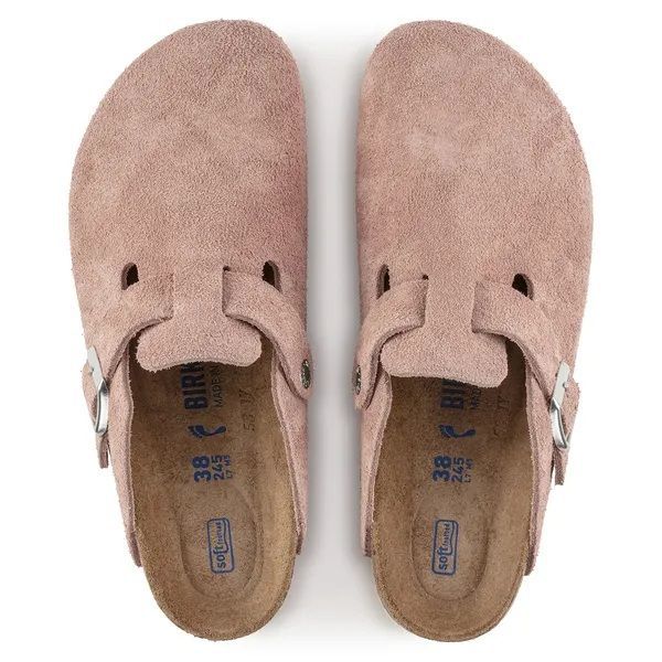 Birkesntock Boston Suede Leather Pink Clay  (1023263) - MerkenOutlet