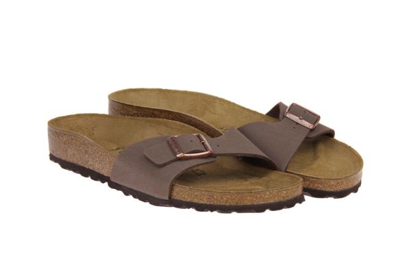 Birkenstock Madrid Narrow Birko-Flor Mocha  (40093) - MerkenOutlet