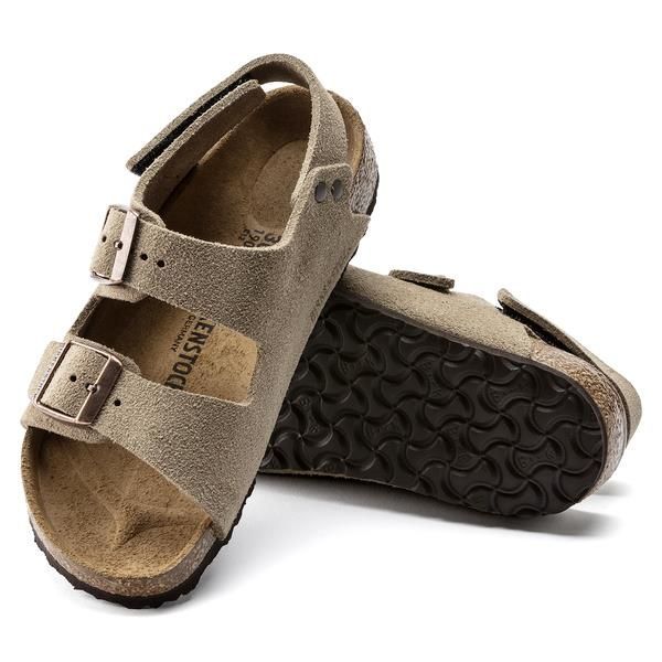 Birkenstock Kids Milano Narrow Suede Taupe  (1021723) - MerkenOutlet