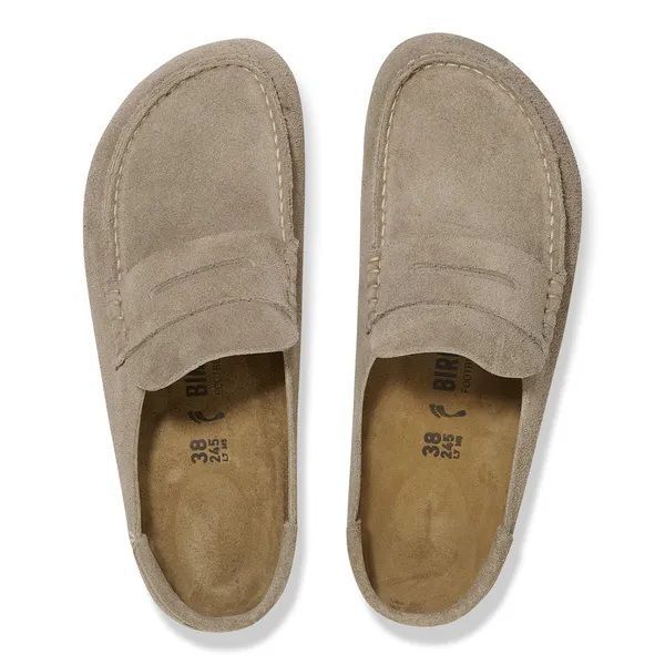 Birkenstock Naples Wrapped Suede Leather Taupe  (1029710) - MerkenOutlet