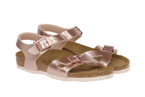 Birkenstock Kids Rio Narrow Metallic Brons Sandaal  (1012520) - MerkenOutlet