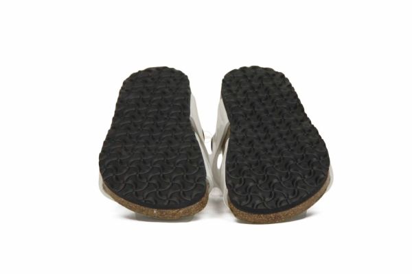 Birkenstock Witte lak sandaal Rio (BI231883) - MerkenOutlet
