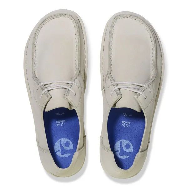 Birkenstock Utti Lace Suede Leather Antique White  (1029575) - MerkenOutlet