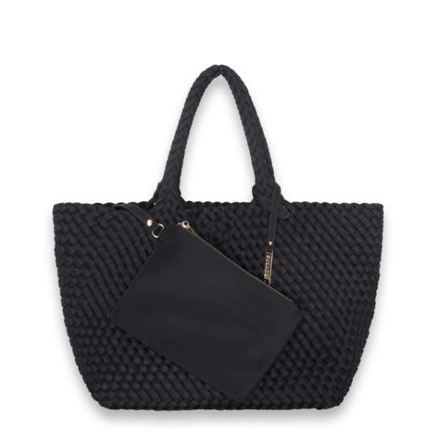Bulaggi Neopreen Woven Shopper L Zwart  (95001-10) - MerkenOutlet
