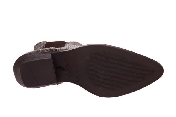 Carmens Kelly Beat Enkellaars Pyhton  (A52246 CUOIO) - MerkenOutlet