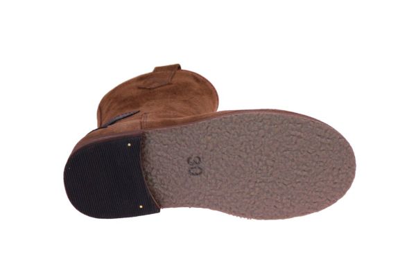 Clic Cognac Suede Korte Laars  (9808-MOGANO) - MerkenOutlet