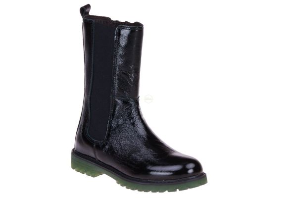 Clic! Zwart Lak Chunky Laars  (20400-ZWART) - MerkenOutlet