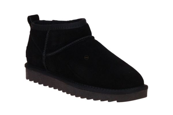 Colors of California Short Winterboot Suede Zwart  (HC.YW078-BLACK) - MerkenOutlet
