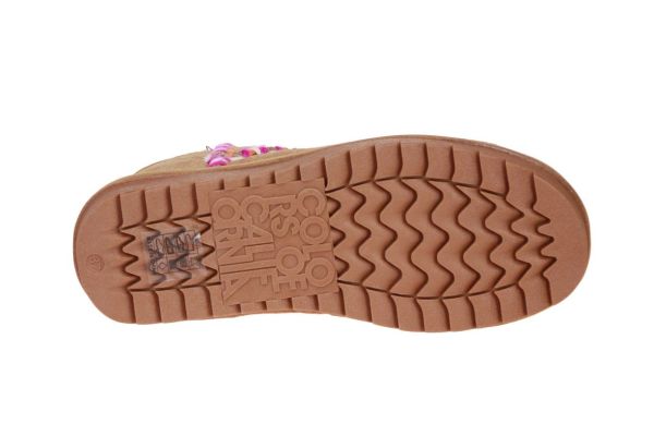 Colors of California Short Winterboot Stitch Camel  (HC.YW237-TAN) - MerkenOutlet