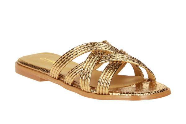Catwalk Antigone Goud Metallic Slipper  (ANTIGONE-38) - MerkenOutlet