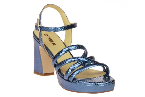 Catwalk Toelle Sandaal Blauw Metallic  (TOELLE-36) - MerkenOutlet