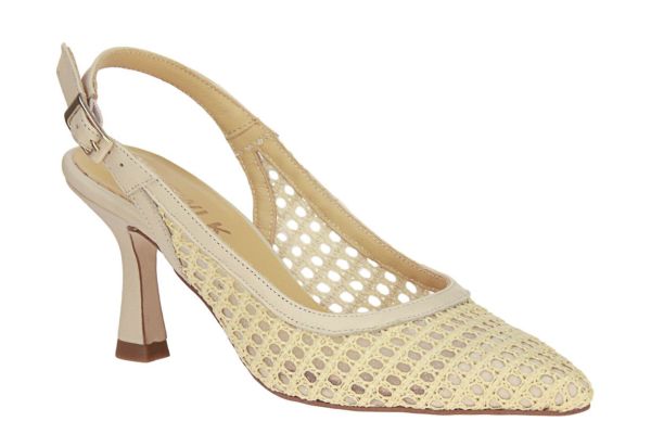CTWLK. Anina Raffia Beige Slingback  (ANINA/72) - MerkenOutlet