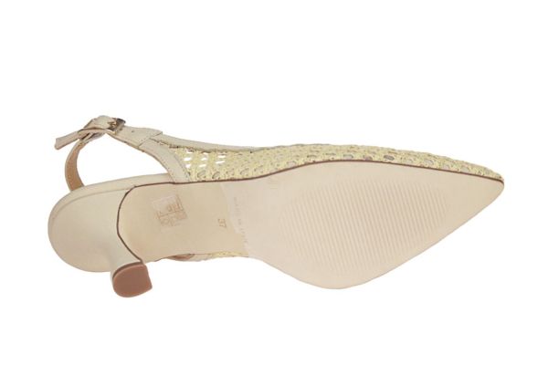 CTWLK. Anina Raffia Beige Slingback  (ANINA/72) - MerkenOutlet