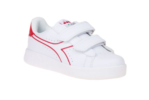 Diadora Game P PS Wit-Rood  (101.173324-C6111) - MerkenOutlet