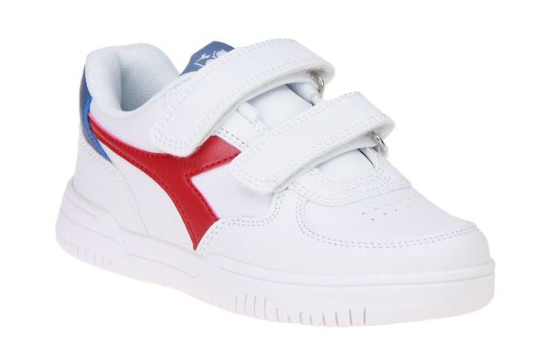 Diadora Raptor Low PS Wit-Rood  (101.177721-D0771) - MerkenOutlet