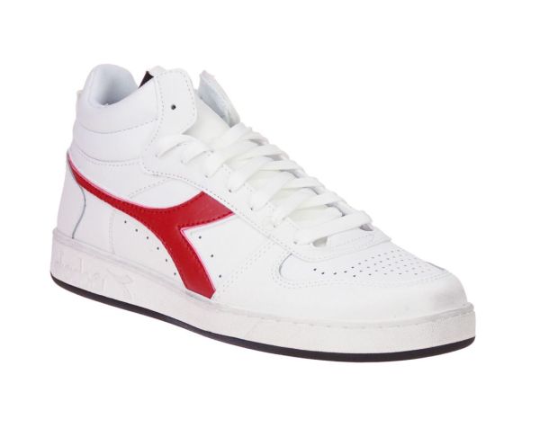 Diadora Magic Basket Demi Icona Wit-Rood  (501.179.297.C5934) - MerkenOutlet