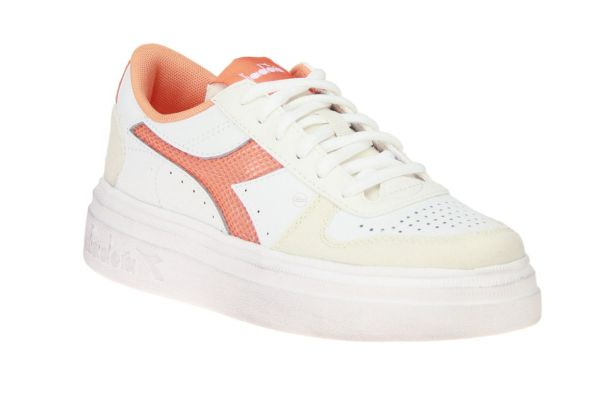 Diadora Magic Bold Mesh Logo Wit-Oranje  (501.180.643.25015) - MerkenOutlet