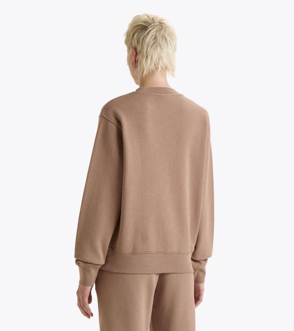Diadora Sweatshirt Crew ATHL. Logo Light Brown Hazelnut  (502.180634-30048) - MerkenOutlet