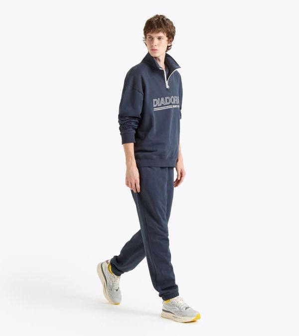 Diadora Sweatshirt 1/2 Zip Legacy Blue Denim  (502.180979-60065) - MerkenOutlet