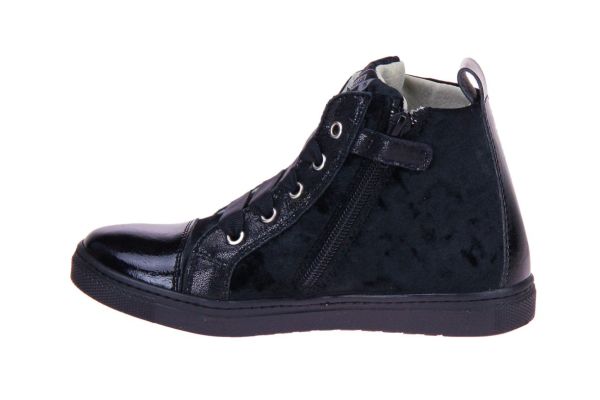 EB Zwart Hoge Sneaker  (1924V2) - MerkenOutlet