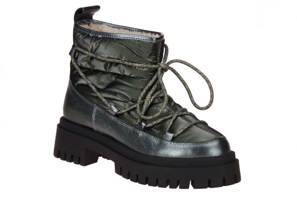 Emilie Karston Adoline Groen Metallic Enkellaars  (ADOLINE-FORET) - MerkenOutlet