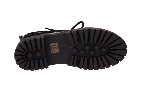 Emilie Karston Adoline Zwart Metallic Enkellaars  (ADOLINE-NOIR) - MerkenOutlet