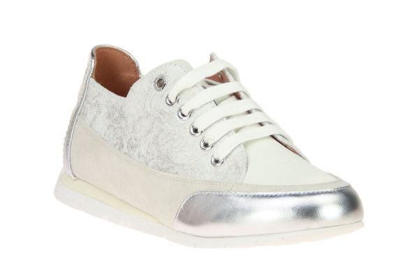 Emilie Karston Camino Sneaker Wit-Zilver  (CAMINO-BLANC) - MerkenOutlet