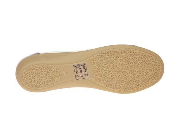 Emilie Karston Clams Ballerina Wit-Zilver  (CLAMS-ARGENT) - MerkenOutlet