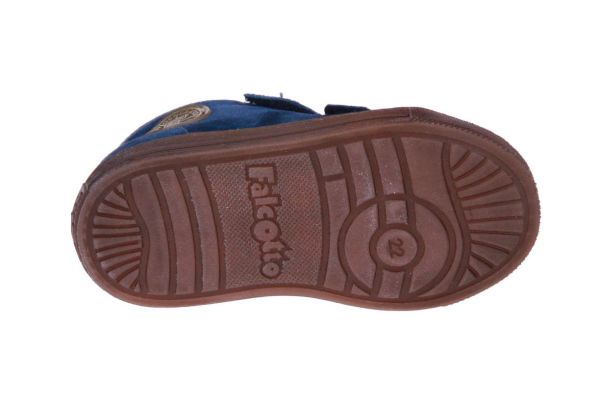 Falcotto Michael Blauwe Velcroschoen  (2014604-2D24) - MerkenOutlet