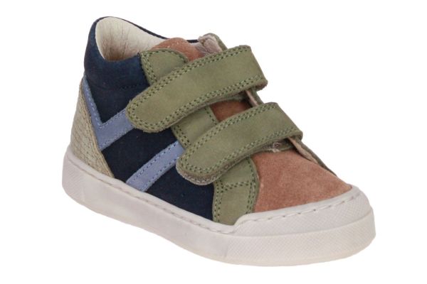 Falcotto Carist Bruin-Blauwe Velcroschoen  (2019162-4D12) - MerkenOutlet