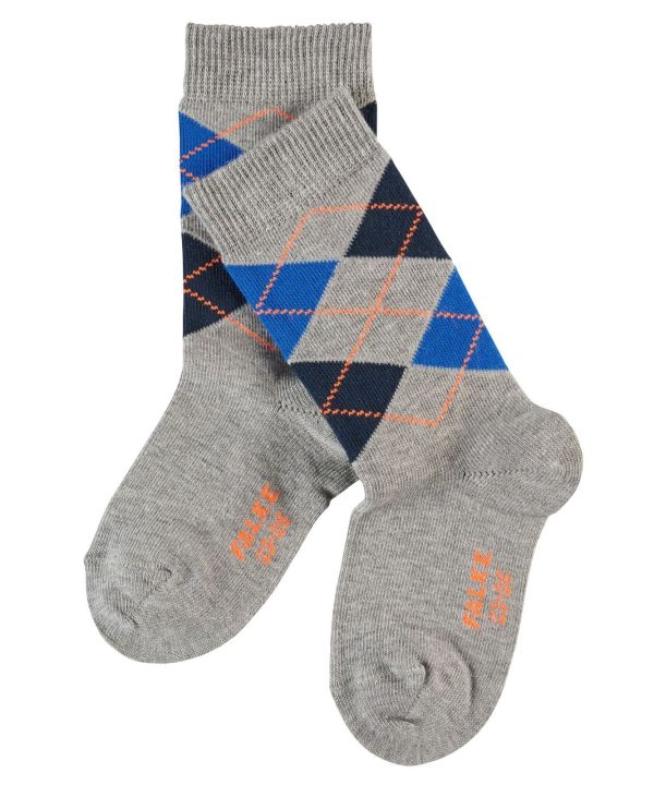 Falke Classic Argyle Grijze Kous  (11973/3401) - MerkenOutlet