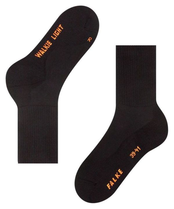 Falke Walkie Light Unisex Kousen Zwart  (16486/-3000) - MerkenOutlet