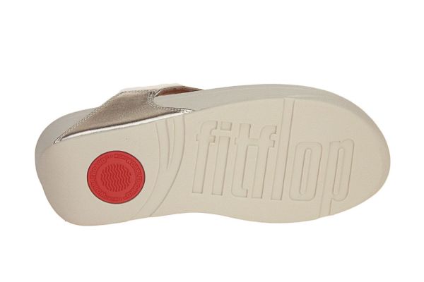 Fit Flop Lulu Leather Toepost Platino  (LULU LEATHER TOE PLATINO) - MerkenOutlet