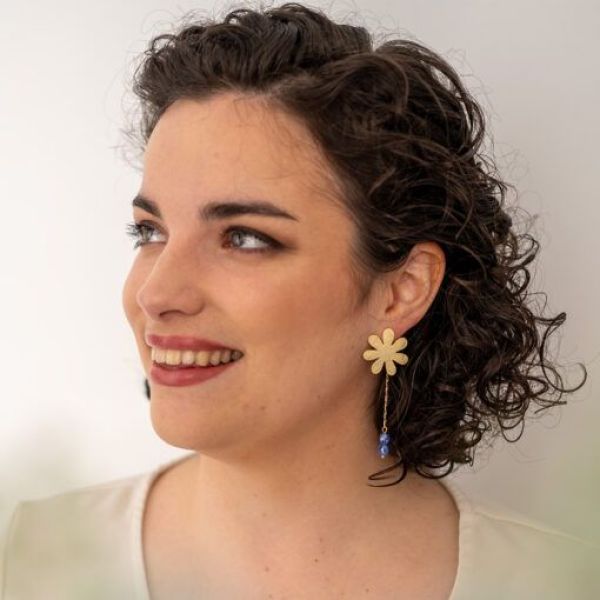 Flo Jewelry Oorbel Bloem Oranje  (OR11147-oranje) - MerkenOutlet