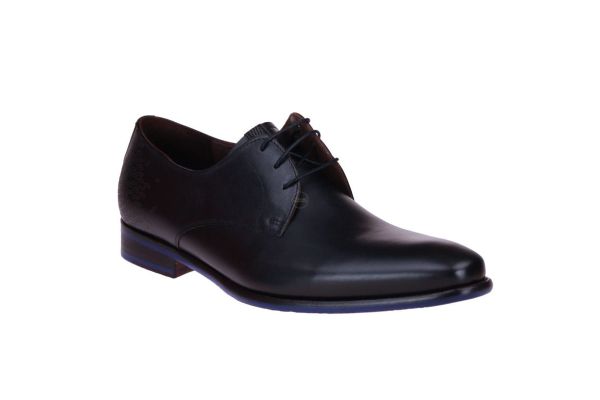 Floris van Bommel Zwart Geklede Schoen H-leest  (30278-10-01) - MerkenOutlet