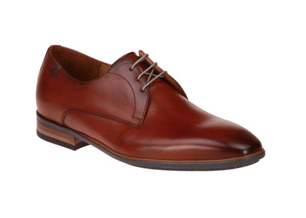 Floris van Bommel De Slimmer Cognac Schoen  (30295-24-01) - MerkenOutlet