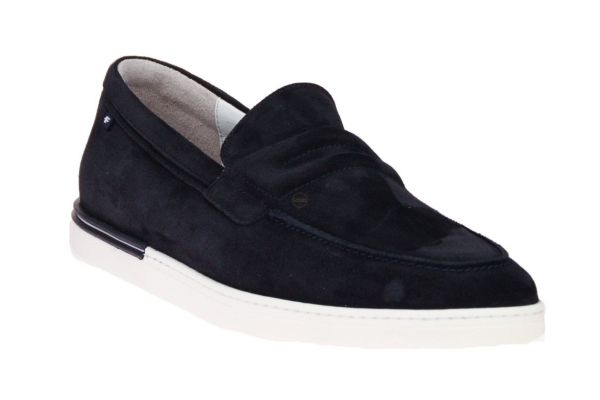 Floris van Bommel De Dekker Moccasin Blauw  (40025-41-01) - MerkenOutlet